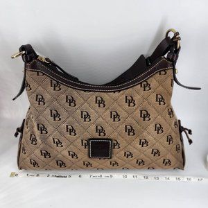 Dooney and Bourke Quilted Initial Design with Red Lining handbag purse.